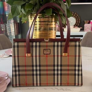 Classic Checkered Burberry Handbag